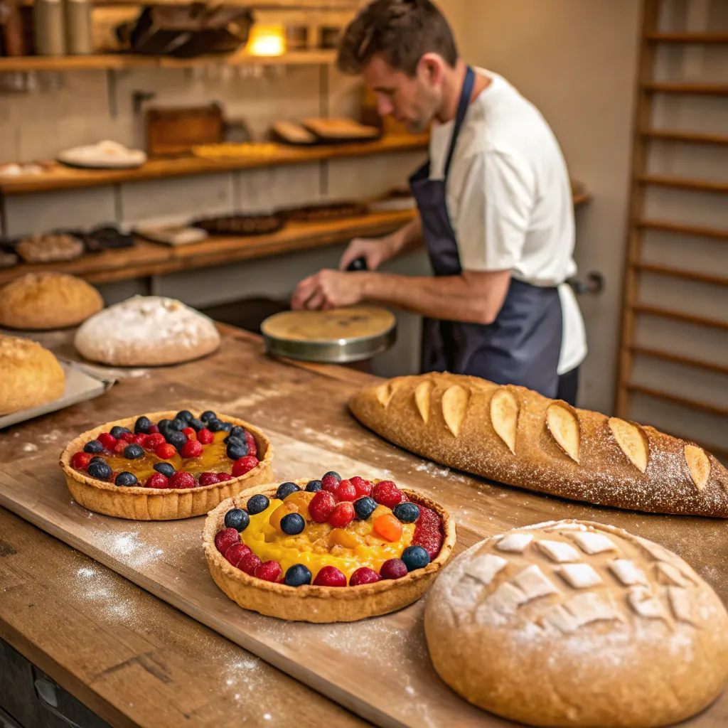 Artisan bread and pie crafting